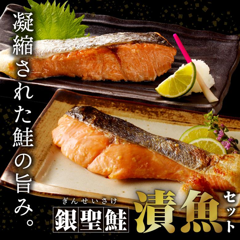 えりも【マルデン特製】北海道日高産銀聖鮭漬魚セット【er002-018-a】