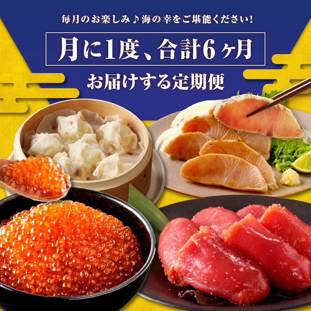 R8.半年間お届け便！えりも海鮮お楽しみコース【er002-112】