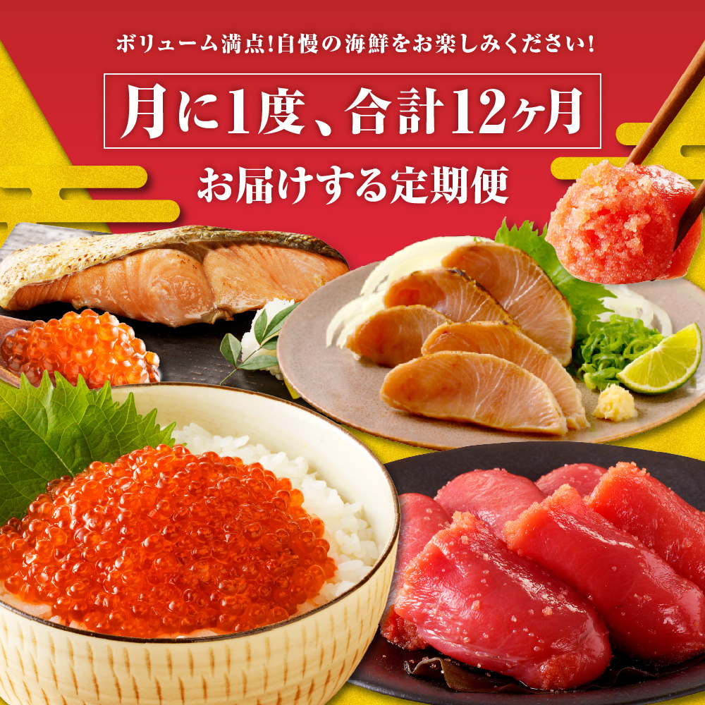 R8.12ヶ月定期便！えりも海鮮バラエティコース【er002-113】