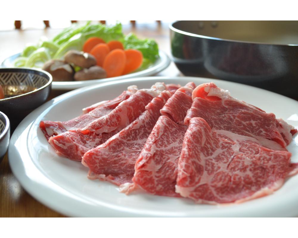 【えりも短角牛】牛肩ロースすき焼き【er007-003】