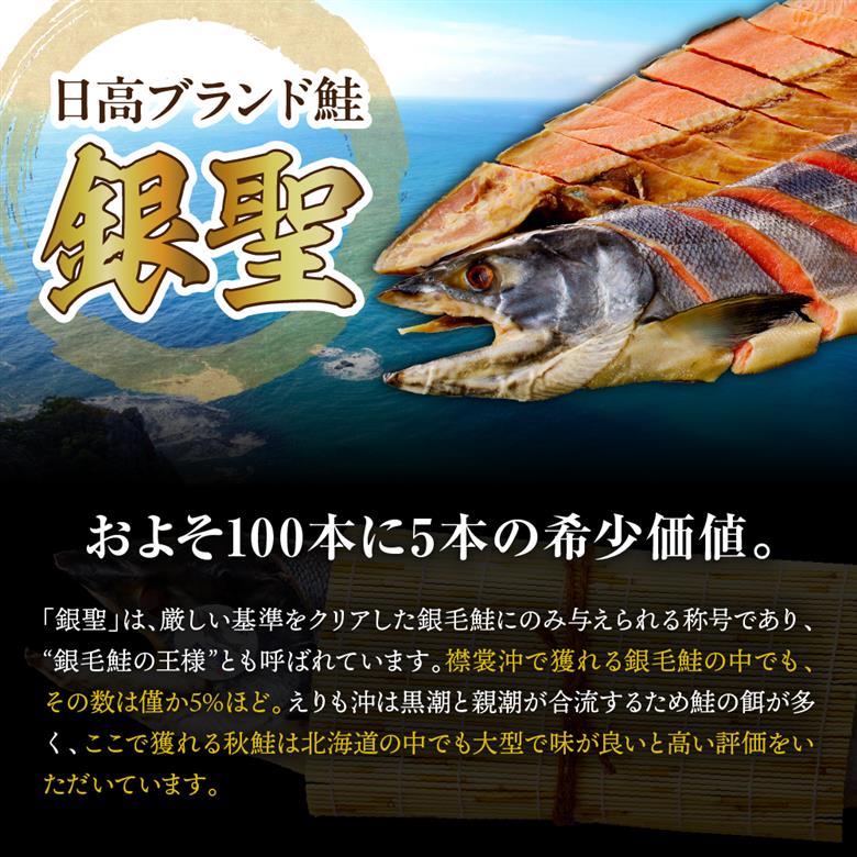 えりも【マルデン特製】北海道日高産銀聖鮭の山漬　300g×3p(900g)【er002-083-a】