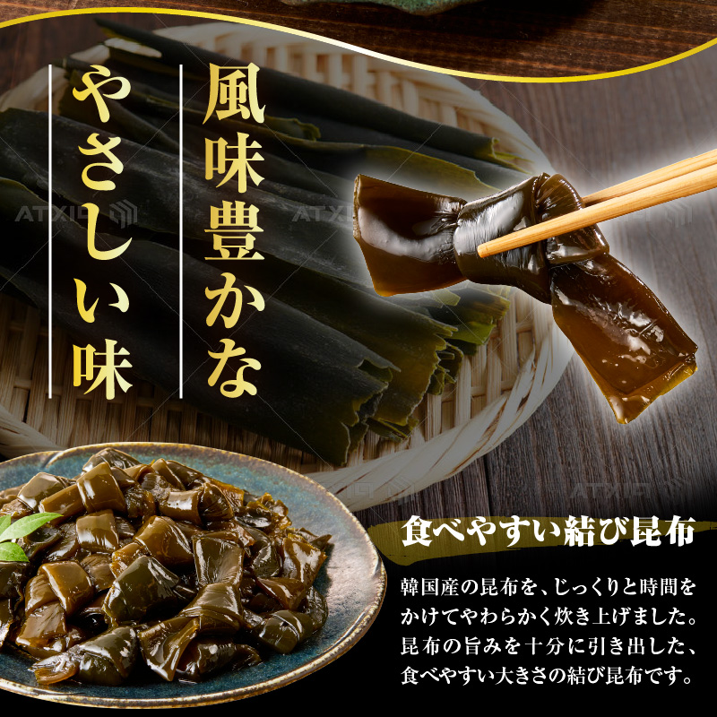 えりも【マルデン特製】結び昆布佃煮 500g【er002-091】