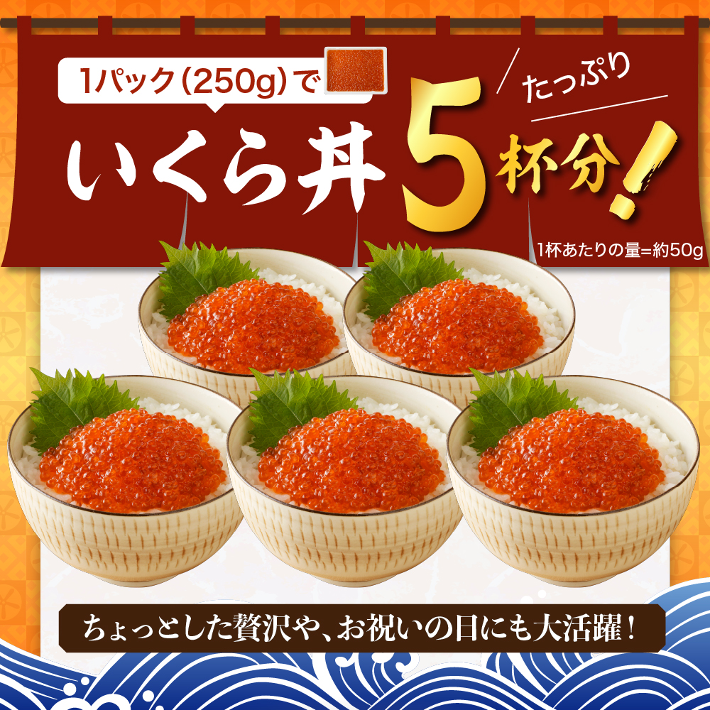 【2026年2月上旬以降発送】えりも【マルデン特製】鱒いくら醤油漬250g【er002-110】