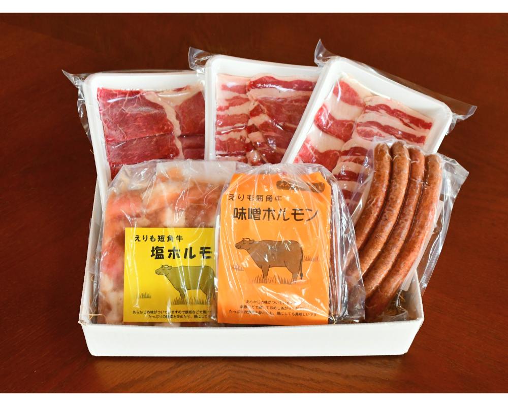 【えりも短角牛】焼肉・ホルモンセット【er007-007】