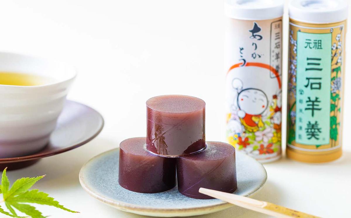 元祖 三石羊羹 桜 詰め合わせ 計6種 (ミニ4種4個 丸筒4本) セ