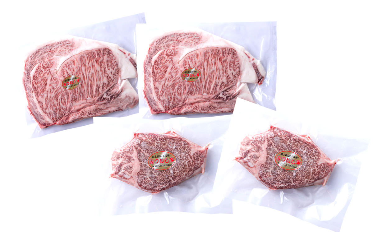 北海道産 黒毛和牛 みついし牛 A5  サーロイン＆ヒレステー