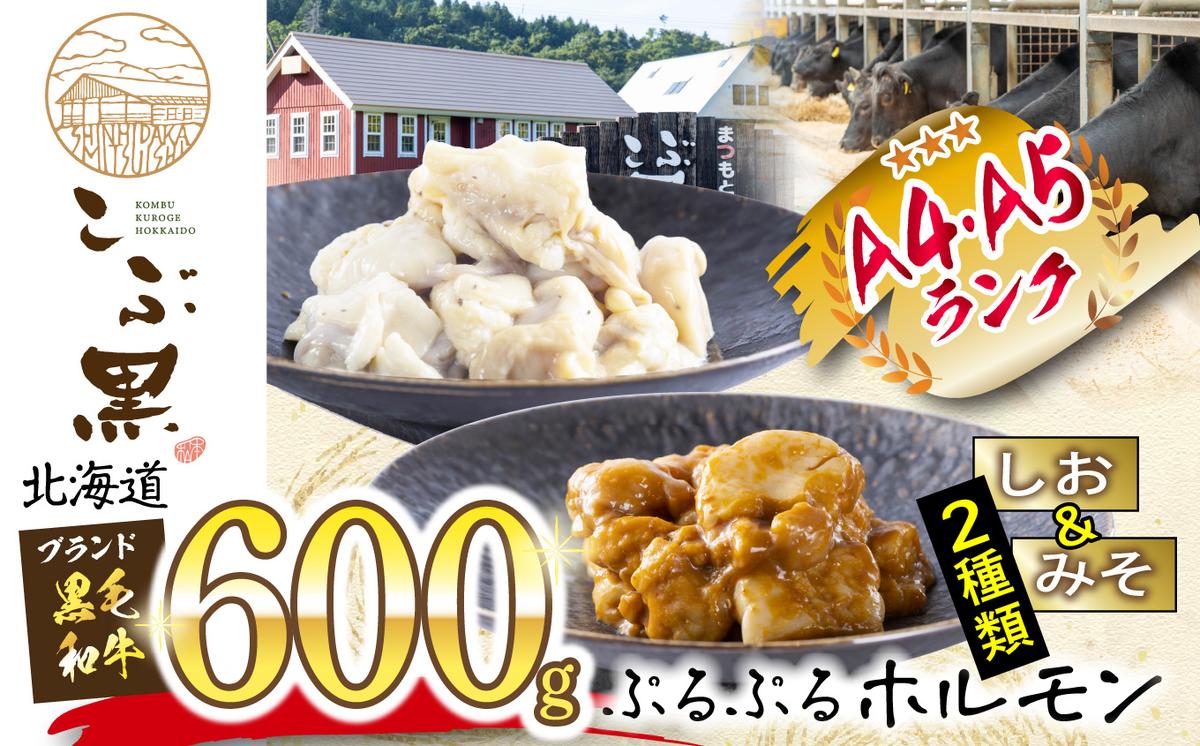 北海道産 黒毛和牛 こぶ黒 和牛 しお ＆ みそ ホルモン 計 60