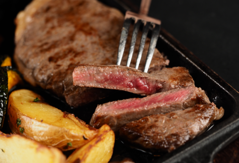 「北の牧場舎」きのe-びーふ　黒毛和牛ロースステーキ3枚セット【C42】