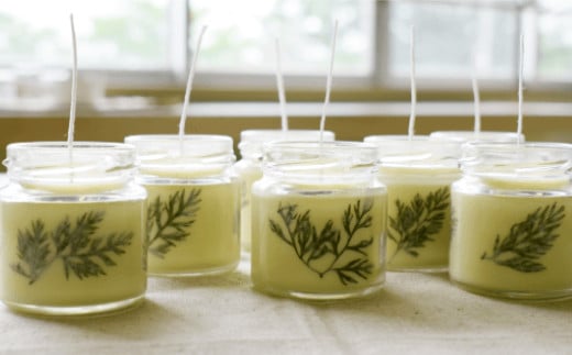 【北海道十勝】菜たね油と野菜を使った菜キャンドル2個セット【C57】