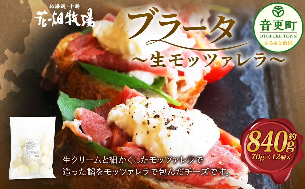 ブラータ～生モッツァレラ～ 約70g×12個入