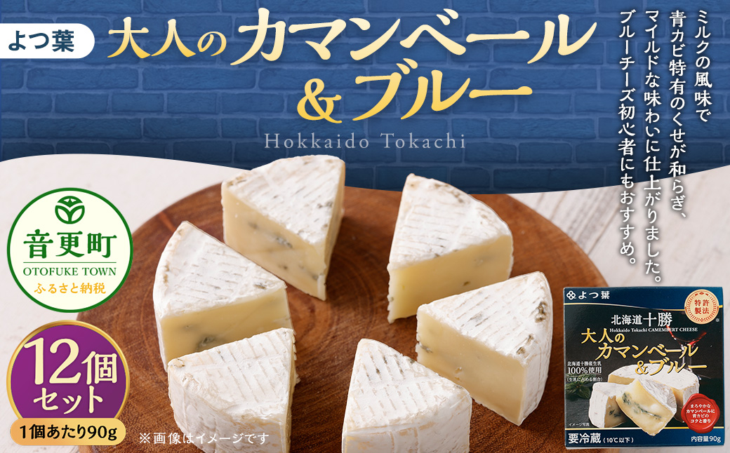 「よつ葉」大人のカマンベール＆ブルー 12個セット【C75】