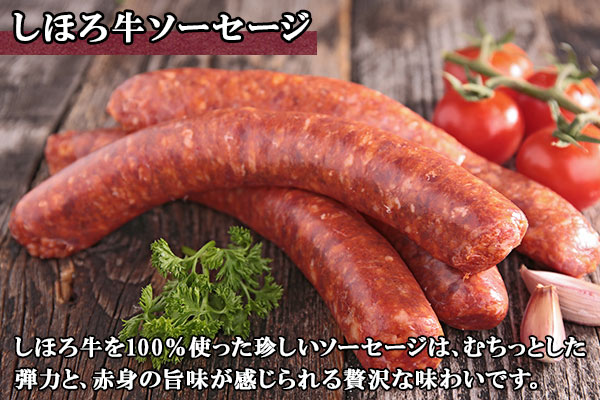 北海道 しほろ牛 ソーセージ 4本入×3セット 計12本 牛 牛肉 ビーフ 加工品 おかず 惣菜 お惣菜 おつまみ 国産 冷凍 詰合せ お取り寄せ 14000円 送料無料 十勝 士幌町【L15】
