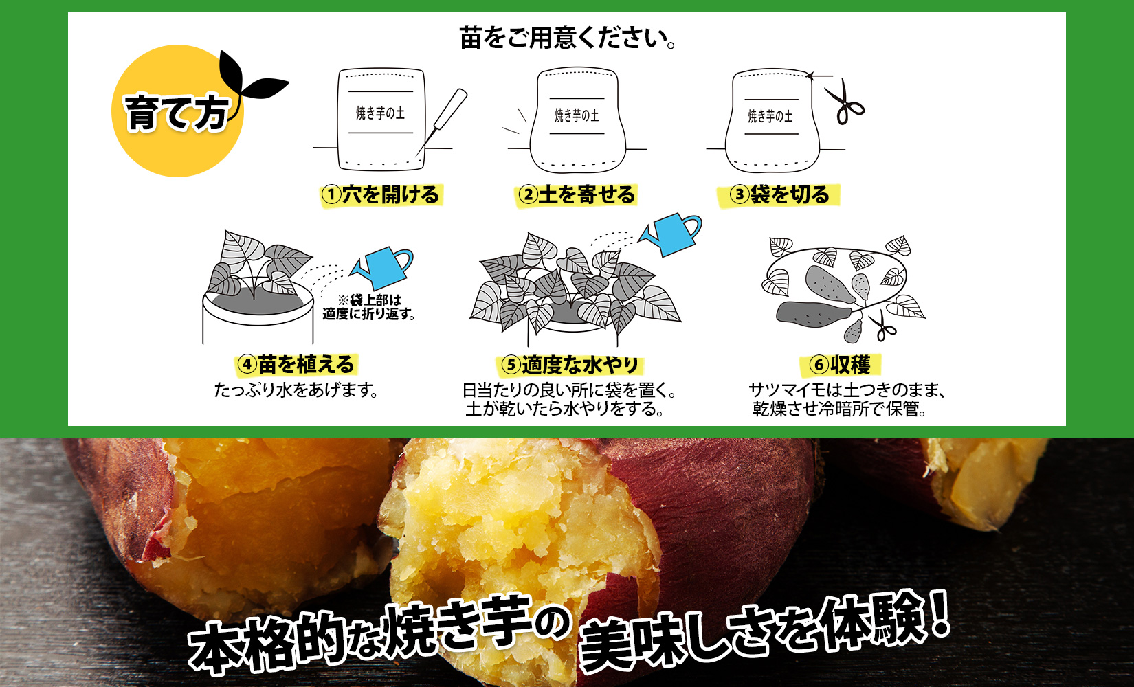 北海道 焼き芋の土 20L 1袋 培養土 やきいも 園芸 家庭菜園 プランター 袋のまま栽培 野菜  サツマイモ 畑 土づくり 野菜作り 初心者 採れたて 芋 送料無料 十勝 士幌町 【F17】