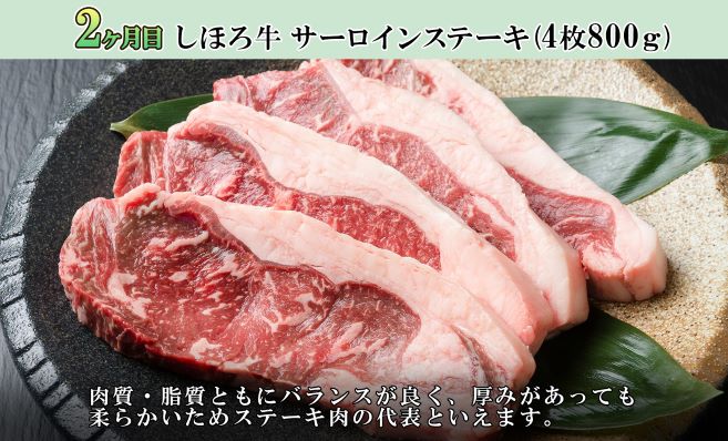 しほろ オススメ 定期便 全4回 よつ葉 チーズ バター サーロインステーキ 冷凍食品 3種 コーン いもだんご ポテト アイス スイーツ 牛 肉 セット 冷凍 頒布会 送料無料 十勝 士幌町 【X27】