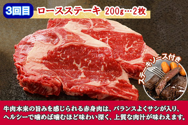 ■定期便■ 北海道 北秀牛 肉づくし 定期便 全3回お届け 3種 ハンバーグ ローストビーフ ロースステーキ 牛 肉 ビーフ ステーキ セット 国産 冷凍 詰め合わせ お取り寄せ 送料無料 十勝 士幌町【T14】