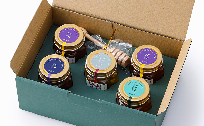 十勝養蜂園 蜂蜜 はちみつ ハチミツ 国産 160g×5個（クローバー・アカシア・シナ・百花蜜×2個） 食べ比べ 詰め合わせ 純粋 無添加 高糖度 保存食 ギフト 個包装 母の日 父の日 敬老の日