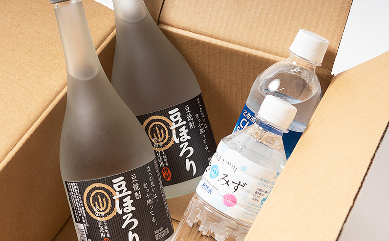 焼酎豆ほろりと炭酸水＆ミネラルウォーターセット お酒