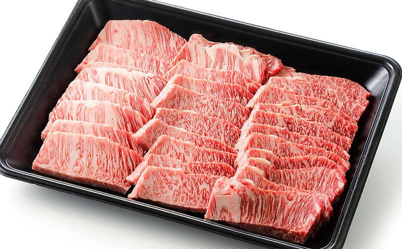 十勝ハーブ牛 カルビ 焼肉用 500g 北海道産 牛肉 赤身 国産 旨味を逃さないスキンパック包装 キャンプ アウトドア バーベキュー BBQ