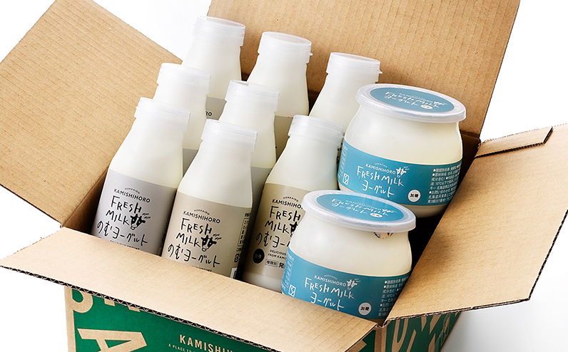 かみしほろフレッシュヨーグルトセット 計10品 北海道十勝産 飲むヨーグルト プレーンヨーグルト