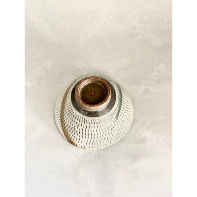 鹿追焼　飛びカンナ飯茶碗セット