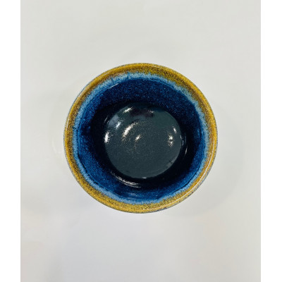 『鹿追焼』海鼠釉そば丼　1個