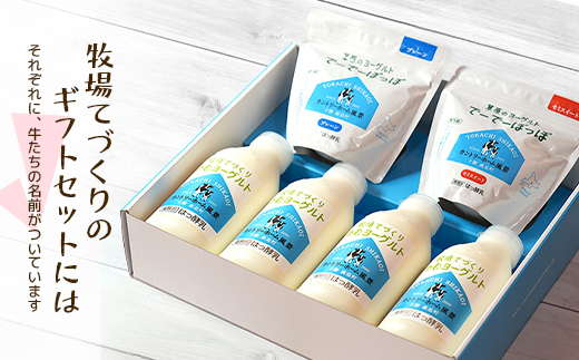 【カントリーホーム風景】牧場てづくりギフト「ビアンコ」 ヨーグルト のむヨーグルト　3種類 合計6点【配送不可地域：離島】