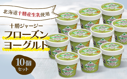 十勝ジャージー フローズンヨーグルト 10個セット 北海道十勝産生乳使用【1705】【配送不可地域：離島】