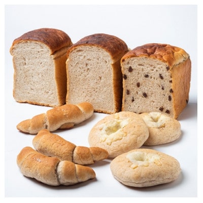 「焙煎ふすま」を使用した山食パンセット(山食パン2種計3斤、ふすまロール3個、ふすまチーズ3個)【配送不可地域：離島】