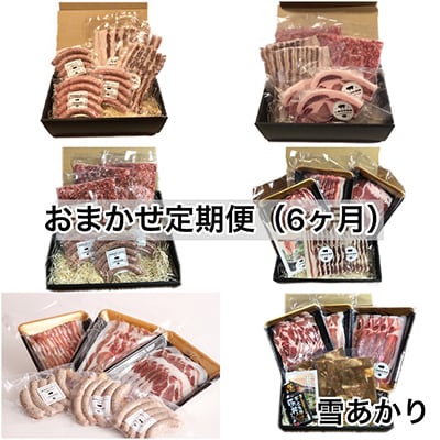 【毎月定期便】北海鹿追産 十勝放牧黒豚 圧巻の豚肉 おまかせ定期便(6カ月セット)全6回【1910】【配送不可地域：離島】