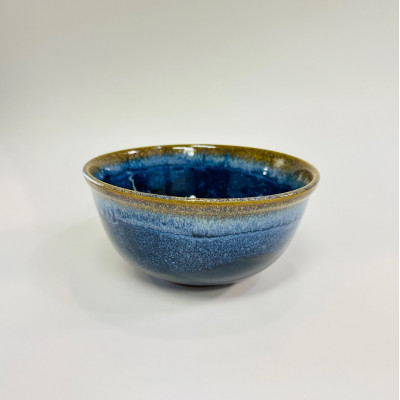 『鹿追焼』海鼠釉そば丼　1個