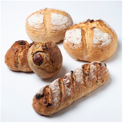 とかち産ライ麦全粒粉ブレンド・パンドカンパーニュセット(5種各1個)[配送不可地域:離島]