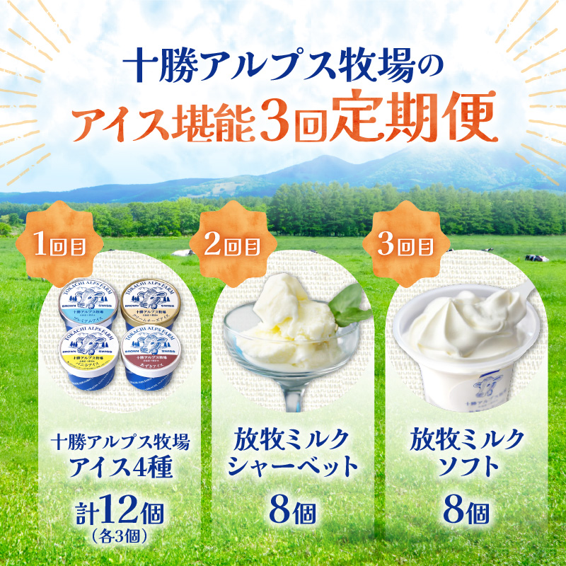 【3回定期便】十勝アルプス牧場のアイス堪能定期便_S020-0017