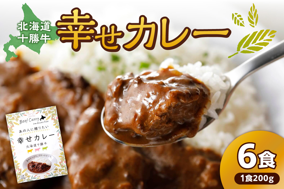 十勝清水コスモスファーム 幸せカレー 200g×6食_S028-0003