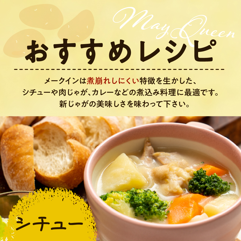 【先行受付】【2026年10月下旬より順次出荷】北海道 十勝芽室町 メークイン Mサイズ5kg  me078-008c-26