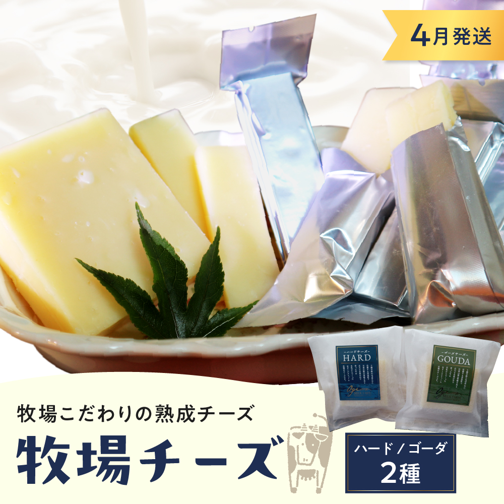 4月発送 北海道十勝芽室町 牧場チーズ２種類セット me020-005c-4 4月
