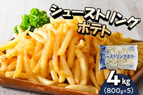 北海道十勝芽室町  シューストリングポテト4.0kg（5袋）me003-055c