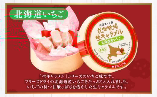 花畑牧場 生キャラメル 北海道産いちご 8粒入り×6セット