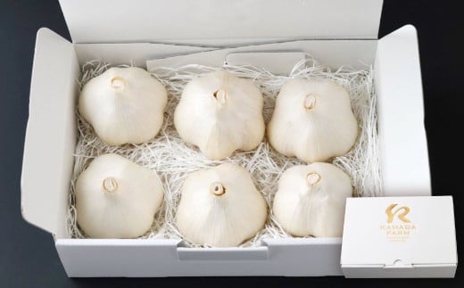 芳醇な香りと上質な風味を探求！北海道 十勝 中札内村 鎌田農園の至高にんにく 大玉 （Lサイズ） 6個入り にんにく ニンニク 大蒜 【2025年10月上旬～2026年4月上旬に順次発送予定】 [020-0024x1]