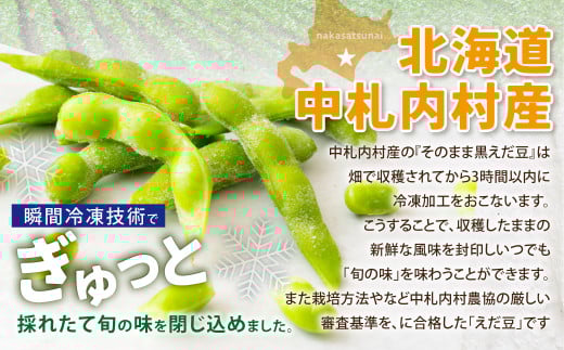 そのまま黒えだ豆 約300g×6袋 計約1.8kg 枝豆 黒えだ豆 黒枝豆 えだ豆 えだまめ エダマメ おつまみ おやつ 国産 冷凍 [018-0066]