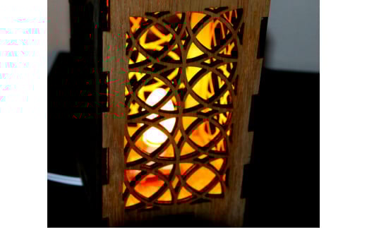 木製行燈型 LEDランタン [AG1-3B]