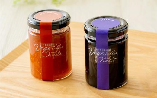 北海道 濃厚フルーツジャムセット（ハスカップ・いちご） 計4個 2種類 ジャム フルーツジャム ハスカップジャム いちごジャム [039-0100]