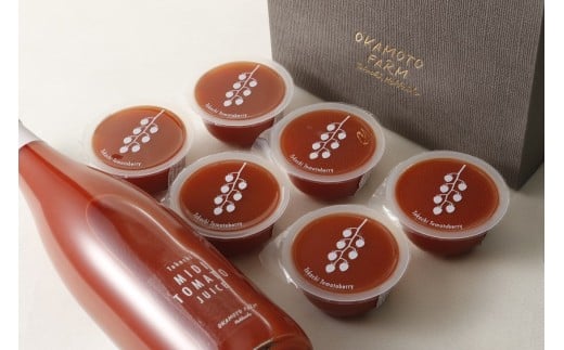 【十勝】太陽の恵み満載!濃厚ミディトマトジュースと十勝まるまるゼリーセット[E1-1C]