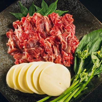 「草乃牛」のしゃぶしゃぶセット　スライスカチョカバロ付き【配送不可地域：離島】