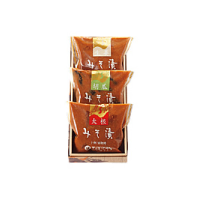 【北海道大樹町工場製造】みそ漬セット(大根・生姜・胡瓜)各150g(総重量220g)各1袋　計3袋