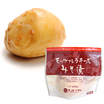 【北海道大樹町工場製造】モッツアレラチーズみそ漬　130g (総重量145g)×3袋【配送不可地域：離島】