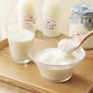 半田ファームのヨーグルト4種詰め合わせ(ヨーグルト2種、飲むヨーグルト2種)【配送不可地域：離島】
