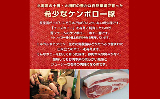 ケンボロー・ホエー豚 しゃぶしゃぶ用 計900g (バラ300g・もも300g×2パック)【配送不可地域：離島】