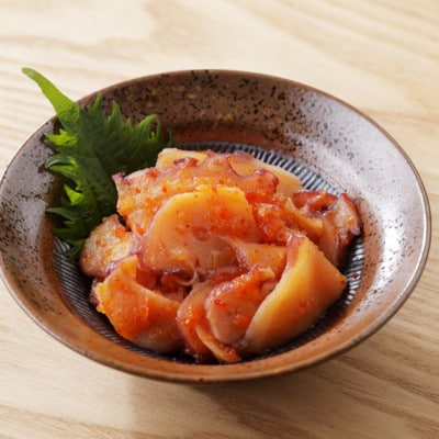 北海道産・タコの醤油漬けとキムチ漬けの各2個セット 合計600g|漁師の手作り【配送不可地域：離島】