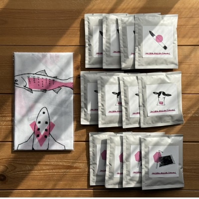 大樹町手ぬぐいとドリップパックコーヒーセット