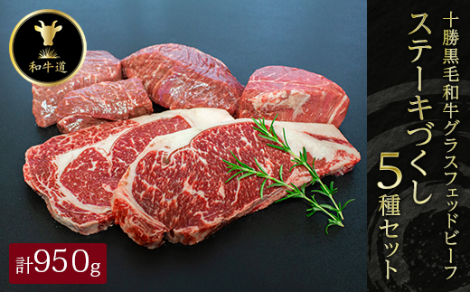 十勝姫 ステーキづくし 5種セット 国産 黒毛和牛 グラスフェッドビーフ【配送不可地域：離島】